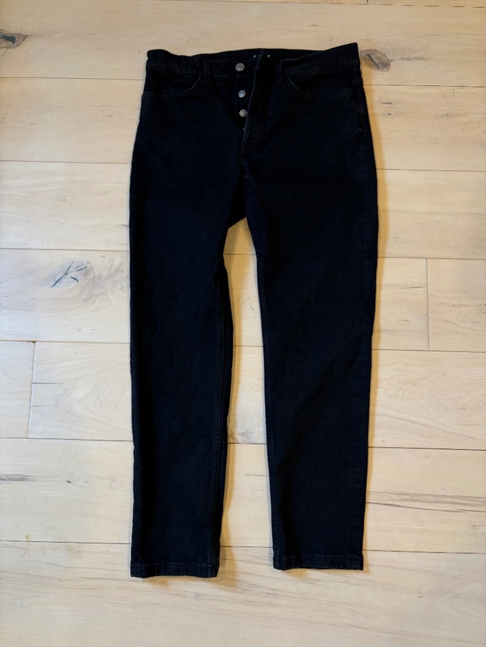 ASKET Black Slim Jeans (31/30)